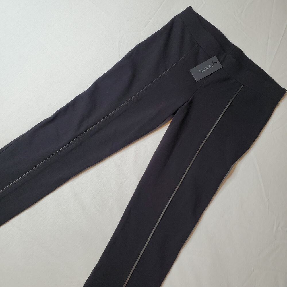 Twenty Montreal Women's Size M NWT Slim Leg Ponte Stretch Pants Black